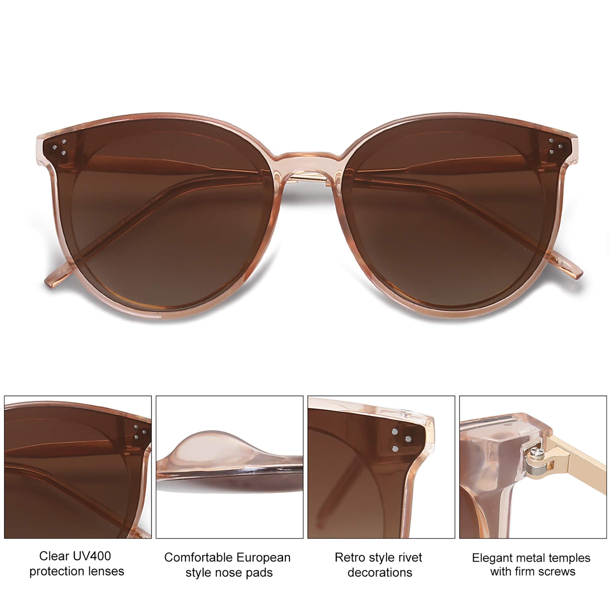 Retro Round Sunglasses for Women