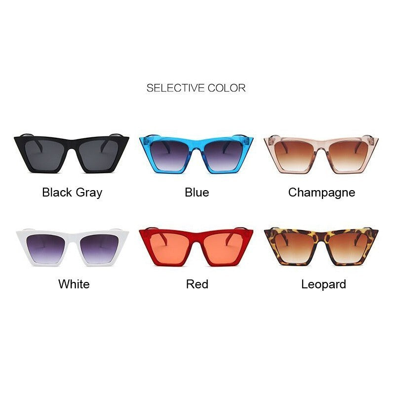 Fashion Square Sunglasses Women Designer Luxury