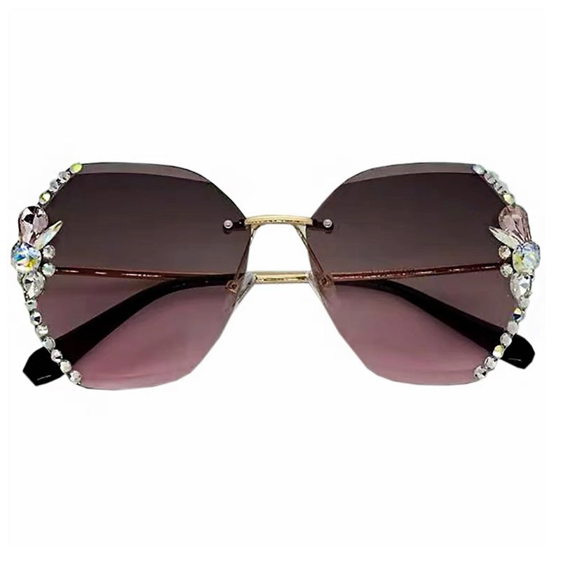 Fashion Rimless Sunglasses Summer Eyewear