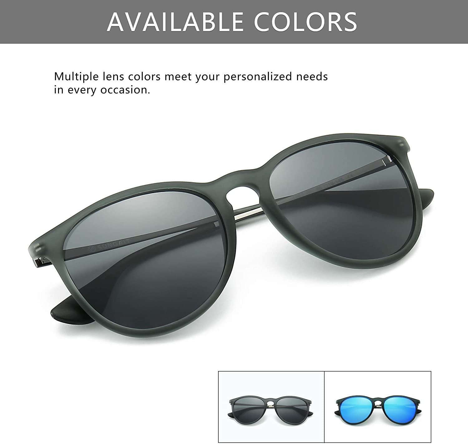 Vintage Round Sunglasses for Women Men Classic Retro Designer Style